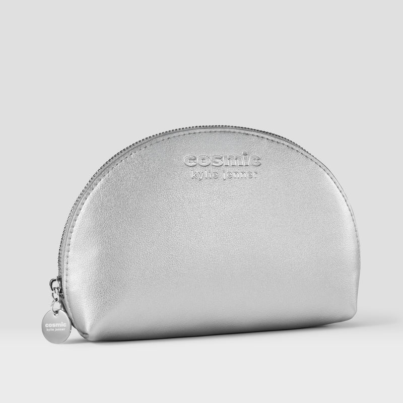Cosmic Silver Makeup Pouch